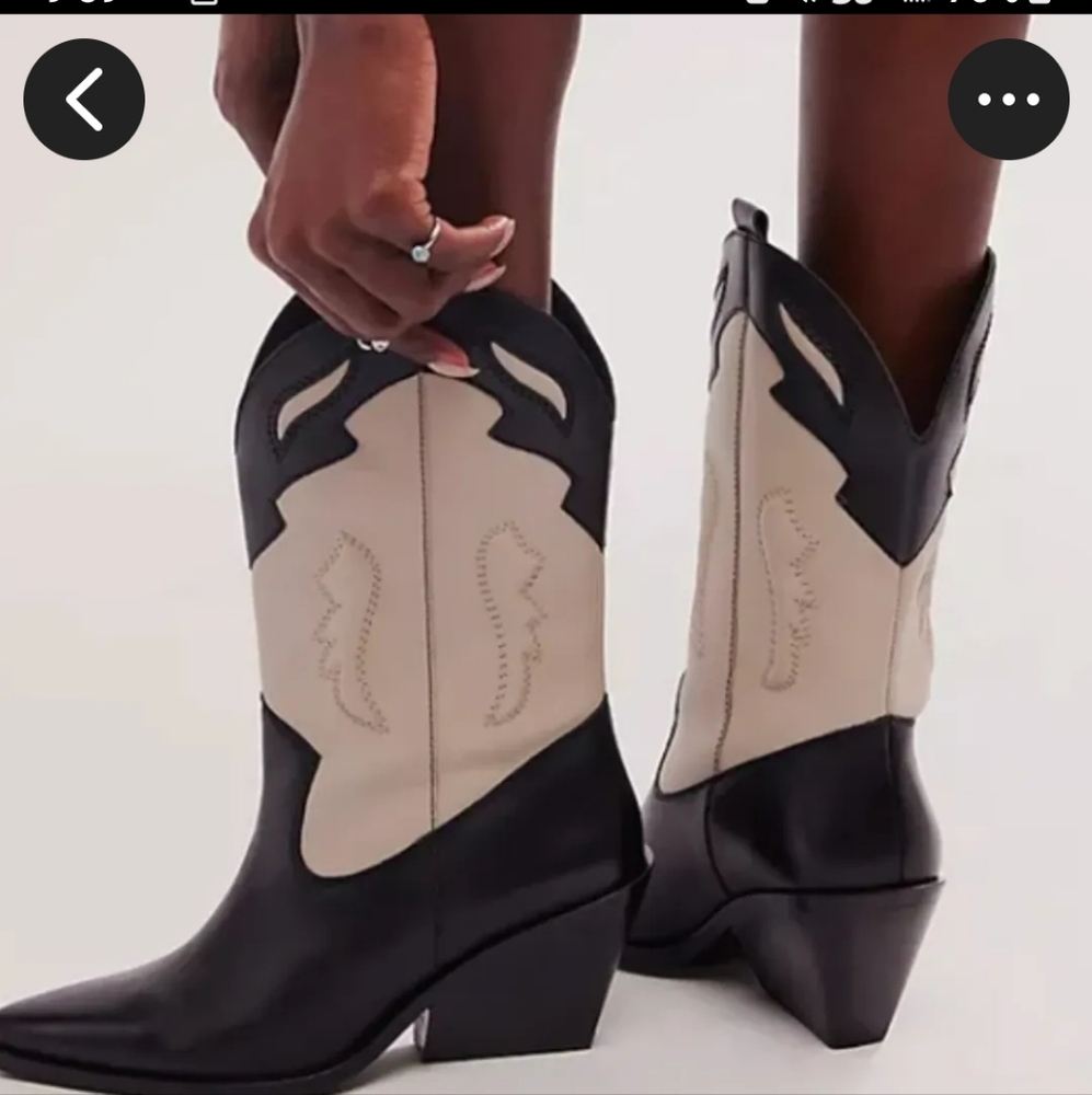 FREE PEOPLE TWIN FLAMES WESTERN BOOTS sz 11